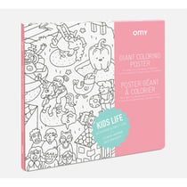 Poster géant à colorier - Happy Life