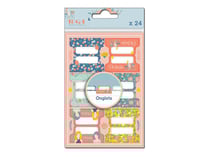 24 stickers onglets - Oh la la