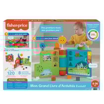 Fisher-Price - Mon grand livre d'activités évolutif - Jouet d'éveil bébé - Dès 6 mois