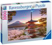 Puzzle 1000 pièces - Cerisiers en fleurs du Mont Fuji