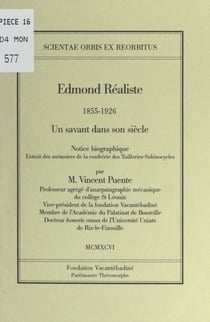 Edmond Réaliste (1855-1926) : un savant dans son siècle - Notice biographique
