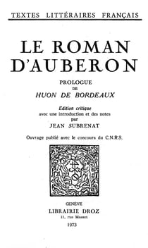 Le roman d'Auberon