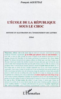 L'école de la république sous le choc - Défense et illustration de l'enseignement des lettres - Essai