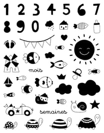 Set de tampons transparents - Jolies Comptines 