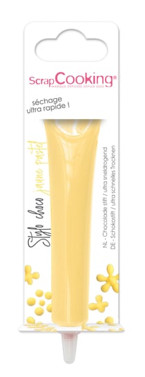 Stylo de glaçage chocolat ScrapCooking® - Jaune pastel - 25 g