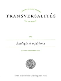 Revue Transversalités n.162 : analogie et expérience