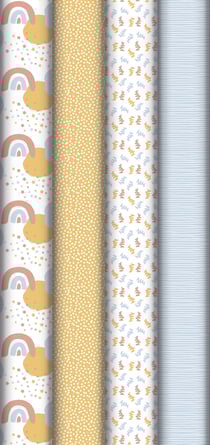 1 rouleau papier cadeau - Welcome - aléatoire