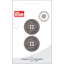 Bouton en papier 4 trous x 2 - Gris - 23 mm