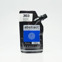 Tube 120 ml de peinture acrylique Sennelier - Abstract - Bleu De Cobalt Imit. n°303 - Fine - Opaque