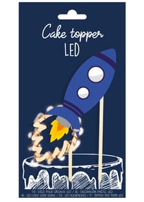 Cake topper LED ScrapCooking® - Fusée