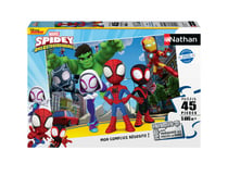 Puzzle 45 pièces - Spidey et ses amis extraordinaires - Nathan