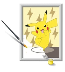Peinture au numéro Numéro d'art - Pikachu - 13 x 18 cm