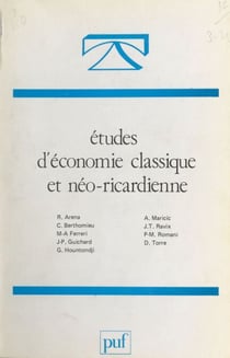 Études d'économie classique et néo-ricardienne