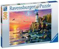 Puzzle Phare au coucher du soleil - 500 pièces