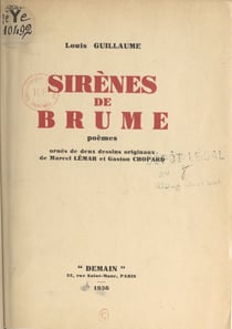 Sirènes de brume - Poèmes ornés de deux dessins originaux