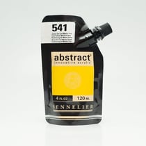Tube 120 ml de peinture acrylique Sennelier - Abstract - Jaune De Cadmium Moyen Imit. n°541 - Fine - Opaque