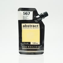 Tube 120 ml de peinture acrylique Sennelier - Abstract - Jaune de Naples n°567 - Fine - Opaque