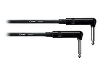 CABLE INSTRU REAN 2X 6,35 COUDES - 0,3 M