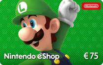 Code de téléchargement Carte pré-payée Nintendo eShop - 75€