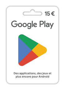 Carte prépayée Google Play - 15 euros