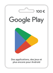 Carte prépayée Google Play - 100 euros