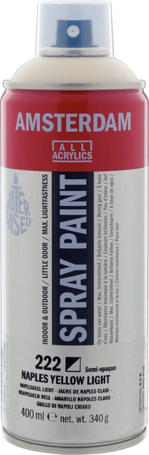 Bombe de peinture Amsterdam - 400ml - Jaune de naples clair
