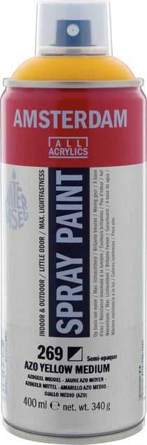 Bombe de peinture Amsterdam - 400ml - Jaune azo moyen