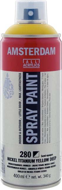Bombe de peinture Amsterdam - 400ml - Jaune titane nickel foncé