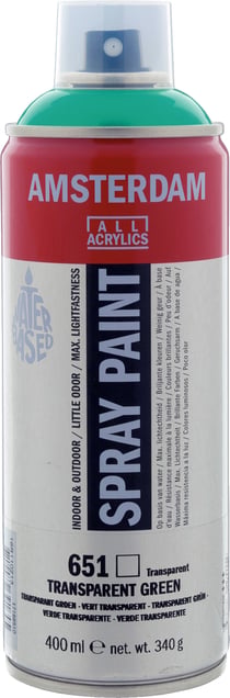 Bombe de peinture Amsterdam - 400ml - Vert transparent