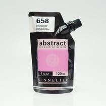 Tube 120 ml de peinture acrylique Sennelier - Abstract - Rose Quinacridone n°658 - Fine - Opaque