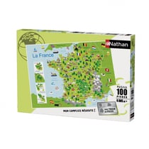 Puzzle 60 pièces - Carte de France - Nathan