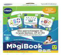 MagiBook 3 Livres d'apprentissage Niveau grande section, CP et CE1 - Vtech