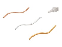 Lot de 3 tubes 22ml de peinture relief 3D Créalia - Or, argent& cuivre