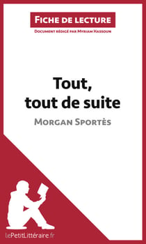 Tout, tout de suite de Morgan Sportès (Fiche de lecture) - Analyse complète et résumé détaillé de l'oeuvre
