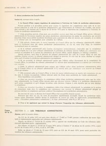 Le juge administratif (1.1) : L'organisation et la compétence des juridictions administratives au 30 avril 1975