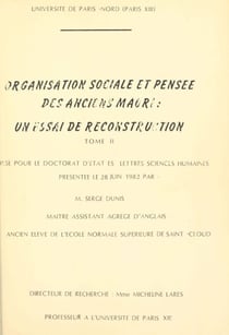 Organisation sociale et pensée des anciens Maori : un essai de reconstruction (2) - Thèse pour le Doctorat d'État ès lettres et sciences humaines, présentée le 28 juin 1982