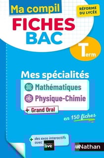 Mes spécialités Mathématiques / Physique-Chimie Terminale - Ma Compil fiches BAC Term - Bac 2026 - EPUB