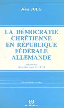 La démocratie chrétienne en République fédérale allemande