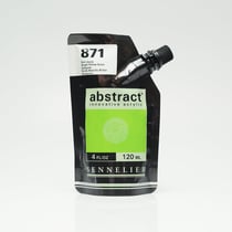 Tube 120 ml de peinture acrylique Sennelier - Abstract - Vert jaune n°871 - Fine - Opaque