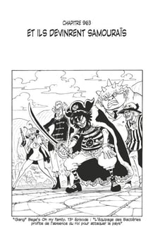 One Piece édition originale - Chapitre 963 - Et ils devinrent samouraïs