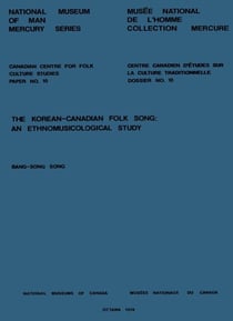 Korean-Canadian folk song - An ethnomusicological study