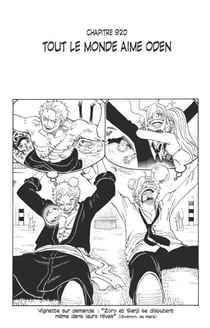 One Piece édition originale - Chapitre 920 - Tout le monde aime Oden
