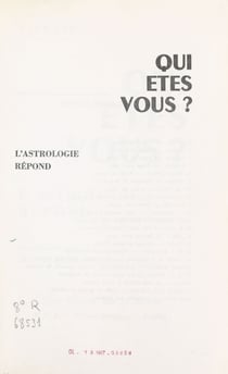 Qui êtes-vous ? - L'astrologie répond