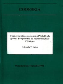 Changements écologiques à l'échelle du globe : Programme de recherche pour l'Afrique