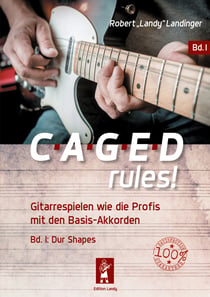 CAGED rules! - Gitarrespielen wie die Profis mit den Basis-Akkorden