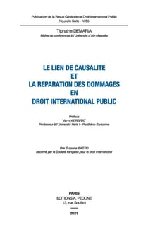 Le lien de causalité et la réparation des dommages en droit international public