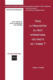 Vers la pénalisation du droit international des droits de l'homme ? : colloque international