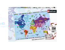 Puzzle Carte du monde - 250 pièces