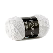 Pelote de fil à tricoter - Plassard - Cocktail - Blanc 01