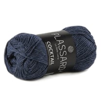 Pelote de fil à tricoter - Plassard - Cocktail - Marine 27